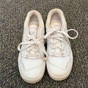 New Balance 550 White and Cream Sneakers